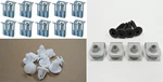 4 Tail Lamp Screw/nuts With 10 Fender & Cowl Vent Retaining Clips! For Gm. Fixed Price $222.00.