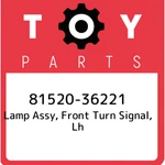 81520-36221 Toyota Lamp Assy, Front Turn Signal, Lh 8152036221, New Genuine Oem. Fixed Price $120.85.