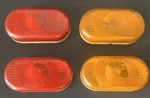 Reflect-o-lite 400 Amber & Red Lenses SAE-P2-71 Trailer Marker Lights Pair.. Fixed Price $48.50.