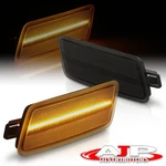 Smoked Lens Amber Led Front Bumper Side Marker Lights Set For 2005-2011 Audi A6. Fixed Price $37.00.