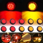 10PCS 2 Inch Round Amber Red Led Trailer Side Marker Light W/ Grommet For Truck. Fixed Price $26.59.