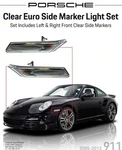 Genuine Porsche 911 997 Clear Euro Side Marker Light Set Left & Right. Fixed Price $74.95.