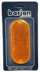 Barjan 049BP480A Reflector Amber 4-3/8" Oval 2/CARD. Fixed Price $11.73.