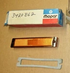 Mopar 3420862 Right Side Marker Lens 1970 1971 Chrysler Newport, Yorker, Nos. Fixed Price $52.25.