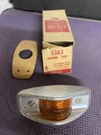 Vintage Marker Lights Amber Visall Aluminum Finish # 53A3 3CP. Volt Nos. Fixed Price $15.00.