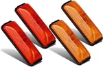 Partsam 4PCS Thin Line Amber/red 4LED Side Marker Clearance Light For Trailer. Fixed Price $29.68.