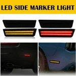 For Front+rear 44787 Challenger Dodge Led Side Marker Lights Amber Red Smoked. Fixed Price $8.99.