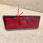 C3 Corvette Left Rear Side Marker Light Assembly Lamp Red Plastic Flaws 74-82. Fixed Price $12.27.