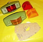 RED+1 Amber Marker Light Assemblies W/LED+2 Extra Lens; MS35423-1 MS35423-2. Fixed Price $46.00.