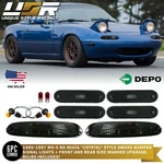 Depo Smoke Bumper & Front+rear Side Markers For 90-97 Miata MX5 Eunos Roadster. Fixed Price $104.95.