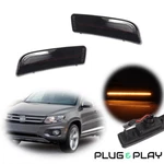 Pair For 2009-2017 Tiguan Led Front Bumper Side Marker Light Lamp Smoke Lens. Fixed Price $29.99.