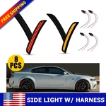 8X Led Side Marker Light Smoked Amber Red Front+rear For 2015-2022 Dodge Charger. Fixed Price $43.69.