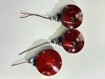 (3) Vintage Dominion Auto Truck Deck Lights, Tailight Stop / Turn Fender. Fixed Price $72.50.