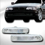 For 99-01 Bmw E46 SEDAN/00-03 Coupe Chrome Side Marker Fender Reflector Light Ks. Fixed Price $21.95.