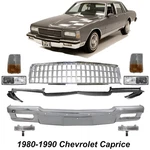 Front Bumper Chrome Kit & Grille Assembly For 1987-1990 Chevrolet Caprice. Fixed Price $886.15.