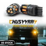 For Infiniti QX56 2011-2013 2PCS 7440 Amber Yellow Led Turn Signal Light Bulbs. Fixed Price $15.99.