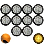 All Star Truck Parts 2" Round Amber/red 13 Led Light Side Marker Clearance. Fixed Price $74.50.