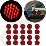 20X Red Inch Round 24 Led Truck Trailer Tail Light Turn Backup Lamp Car. Fixed Price $73.99.