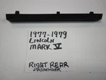 1977 1978 1979 Lincoln Mark V Right Passenger Rear Bumper Impact Cushion Strip. Fixed Price $89.99.
