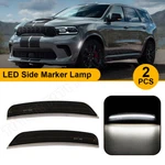 2XWHITE Led Smoke Lens Front Side Marker Lights Lamp For 2021-2024 Dodge Durango. Fixed Price $39.59.