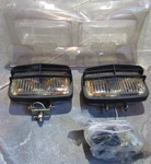 New Pair Fog Lights SAE-Y-85 Chrome W/ Louvres Peterson Mfg Co. Amber Reflector. Fixed Price $199.99.