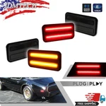 For 70-81 Pontiac Firebird Smoke Lens Front Rear Amber Red Led Side Marker Lamps. Fixed Price $79.99.