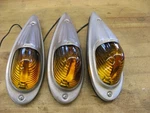 3 Vintage Kd 517 Cab Marker Clearance Lights. Fixed Price $200.00.
