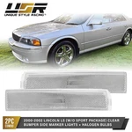 Depo Clear Side Marker Lights For 2000-2002 Lincoln Ls Without Sport Package. Fixed Price $29.95.