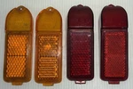 1980-1987 Jaguar XJ6 Side Marker Lenses Red Orange Set Of 4 Turn Signal Lot. Fixed Price $47.00.