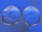 Jaguar Daimler 7" Chrome Headlamp Trim Fits XJ6 XJ12 SER1 3 & DS420 HCT1 Pair. Fixed Price $100.85.