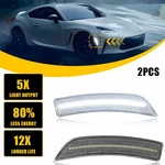 Clear Lens Full White Led Side Marker Lights For 2022-24 Toyota GR86 Subaru Brz. Fixed Price $24.69.