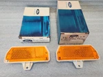 Nos Oem Ford 1971 1972 Pair Galaxie 500 Ltd Front Fender Marker Lamps Lenses. Fixed Price $65.00.