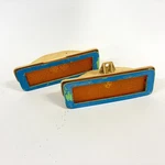 1971-73 Mustang Front Marker Lights & Bezels Ford P/n D1ZB-15A428 Aa. Fixed Price $45.00.