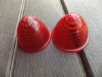 2 Used Dz 77-178 Red Cone Beehive Lens Light Cover Brake Tail Sae PC-70. Fixed Price $14.50.