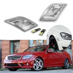 White Led Lights Side Marker Lamps For 08-11 Mercedes Benz W204 C250 C300 C350. Fixed Price $19.99.
