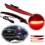 For 16-20 Infiniti QX60 Red Lens Led Bumper Reflectors Tail Brake Signal Lights. Fixed Price $34.99.