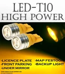 2 Pairs T10 Led High Power Yellow Color Plug And Play Back Up Light Bulbs P415. Fixed Price $8.99.