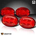 Red Fits 1997-2004 Chevy Corvette C5 Led Tube Bar Tail Lights Brake Lamps 4PC. Fixed Price $149.38.