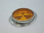 3" Diameter Amber Reflectors Stratolite PM-460 W/ Galv Steel Frame. Fixed Price $5.00.