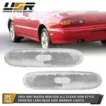 Depo Rear Clear Frosted Bumper Side Marker Light For 1993-1997 Mazda MX6/626. Fixed Price $14.95.
