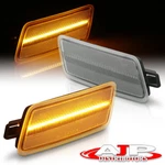 Clear Lens Amber Led Front Bumper Side Marker Lights Set For 2005-2011 Audi A6. Fixed Price $34.00.