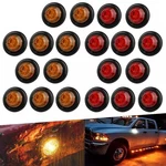 20X Pickup Round Side Marker Light 3/4" Bullet Truck Trailer Amber Red Eag. Fixed Price $18.04.