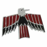 Trim Parts 8515 1967 Pontiac Firebird Rear Fuel Door Emblem Medallion. Fixed Price $54.99.