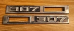 Pair Of 1969 Chevy Malibu Chevelle 307 Marker Light Bezels - 3945292 # 3945291. Fixed Price $24.99.
