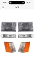 Headlight Kit For 93-96 Jeep Grand Cherokee With Corner Turn Signal. Fixed Price $120.00.