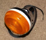 Vintage PM-100 Sae 62 Chrome Base Round Amber Marker Lamp Very Nice Condition. Fixed Price $6.66.