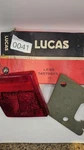 Triumph TR6, Tvr Nos Right Rear Side Marker Lamp Lens Lucas 54579603. L832. Fixed Price $69.95.