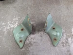1966 Cadillac Trim Plates Above Door Hinges Deville Eldorado Fleetwood Fillers. Fixed Price $60.00.