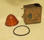 Nos Nib Kd. Lamp Co Amber Glass Beehive Lens 510-11-15-16 /ring & Box. Fixed Price $19.99.