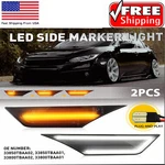 Smoked Side Marker Lamp Turn Signal Light W/ Led Bulbs For Honda Civic 2016-2021. Fixed Price $30.99.